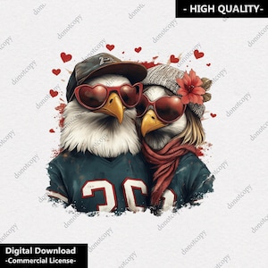 Eagles Game Day PNG Sublimation | Mascot, Philly Png, Birds Super Bowl Png, Retro T-Shirt Design | Instant Digital Download, DTF PNG