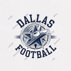 Vintage Dallas Football Design: Cowboys Fan PNG (Digital Download)