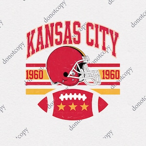 Kansas City Football PNG: Chiefs Sublimation Design (Digital Download)