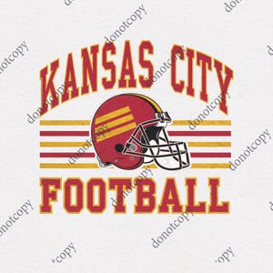 Kansas City Football PNG: Chiefs Sublimation Design (Digital Download)