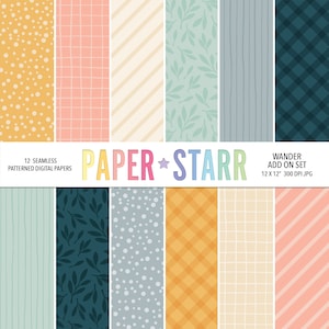 Papier cyfrowy wiosenny, papier cyfrowy podróżny, papier cyfrowy geometryczny, papier do robienia kartek, papier do scrapbookingu, hybrydowy scrapbooking, rzemiosło papierowe