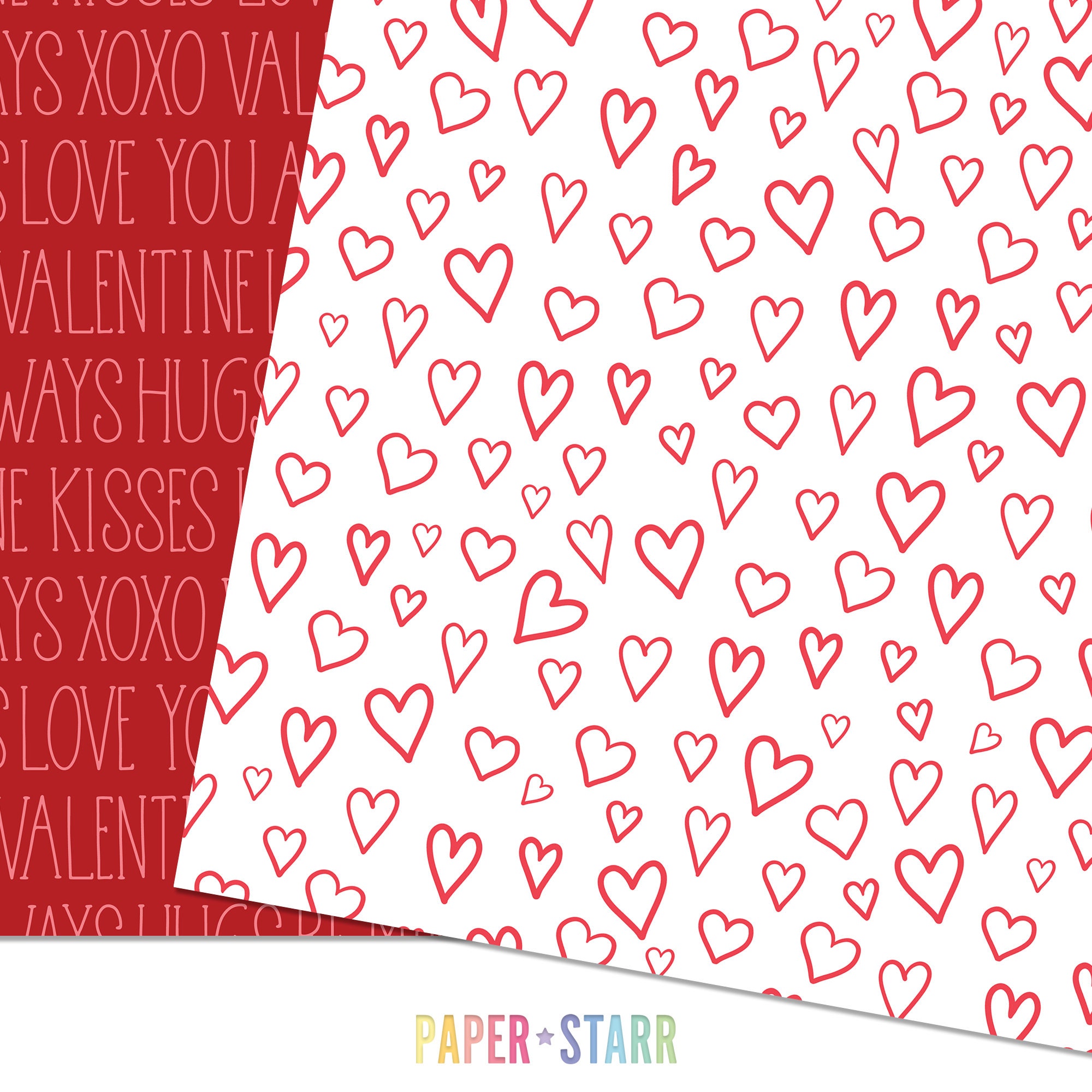 Valentines Digital Paper Valentines Patterns Heart Backgrounds Valentines Party Invitations