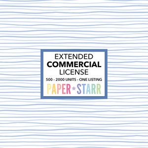 Licencia comercial extendida - Listado único 500 - 2000 unidades - Lea la descripción del listado para conocer los términos