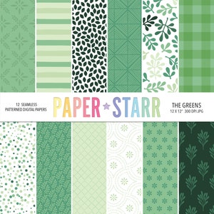 Green Digital Paper, Green Geometric Backgrounds, Floral Digital Paper, Geometric Patterns, Seamless Geometric Patterns, Spring Patterns