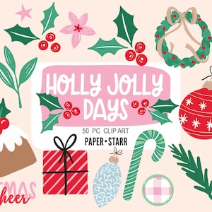 Weihnachten Clipart, Weihnachten PNG Grafiken, Holly Clipart, Weihnachtskarten machen, Weihnachten Bastelideen, Zuckerstange Clipart, Weihnachtsdekor