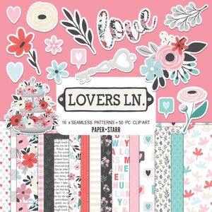 Valentinstag Digitales Papier, Valentinstag Clipart, Valentinstag Hintergründe, Herz Hintergrund, Valentinstag Aufkleber, 14.Februar