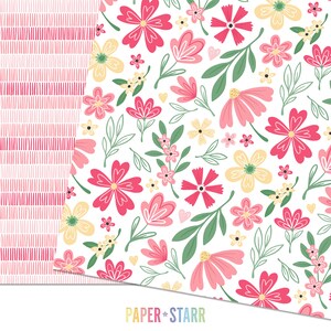 Valentines Digital Paper, Seamless Valentines Patterns for Valentines ...
