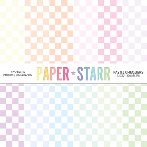 Pastell Digital Papier, Kariert Digitales Papier, Dame Muster, Schachbrett Hintergrund, Weicher Pastell Hintergrund, Dame Hintergrund