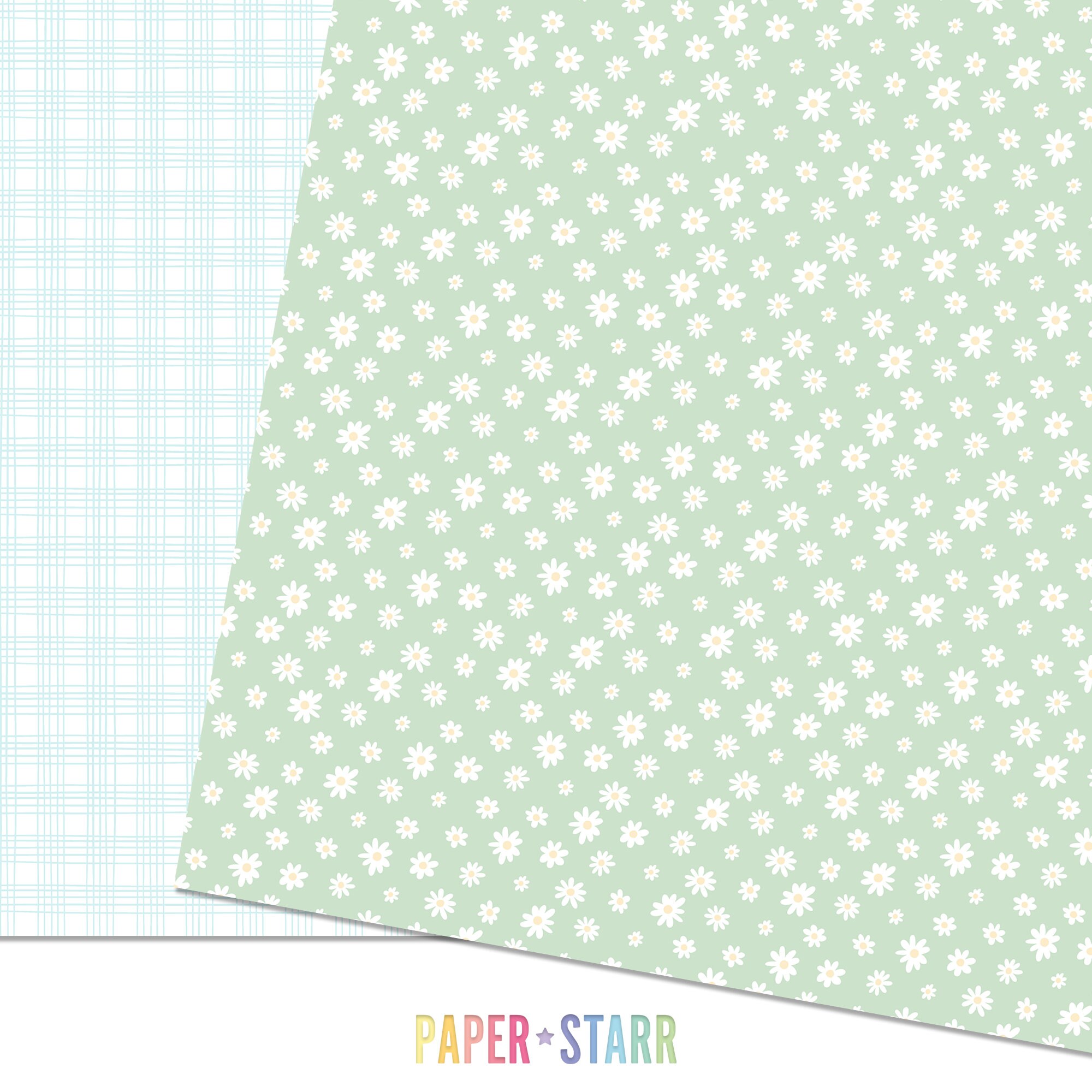Summer Digital Paper, Daisy Digital Paper, Summer Floral Patterns ...