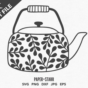 3D Teapot SVG File, 3D Paper Tea Pot SVG Cut File Tea SVG 3D Treat