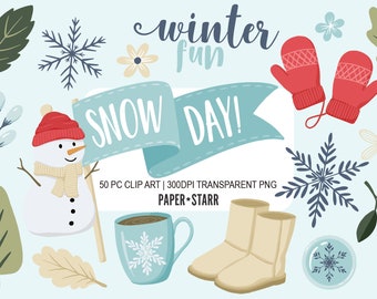 Christmas Clipart, Christmas PNG, Snowman Clipart, Snow Flake Clipart, Christmas Card Making, Christmas Craft, Christmas Decor, Winter
