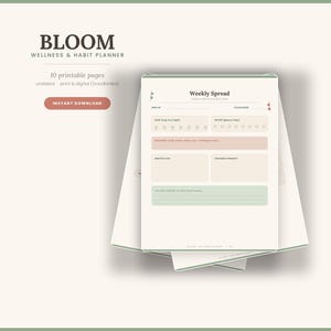 Agenda digitale per il benessere, diario GoodNotes senza data (download in PDF)