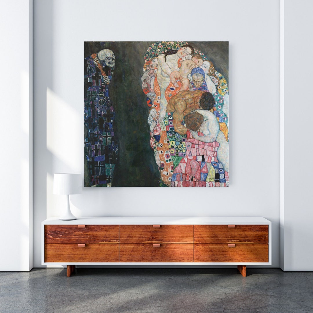 Gustav Klimt Death and Life Art Print Etsy