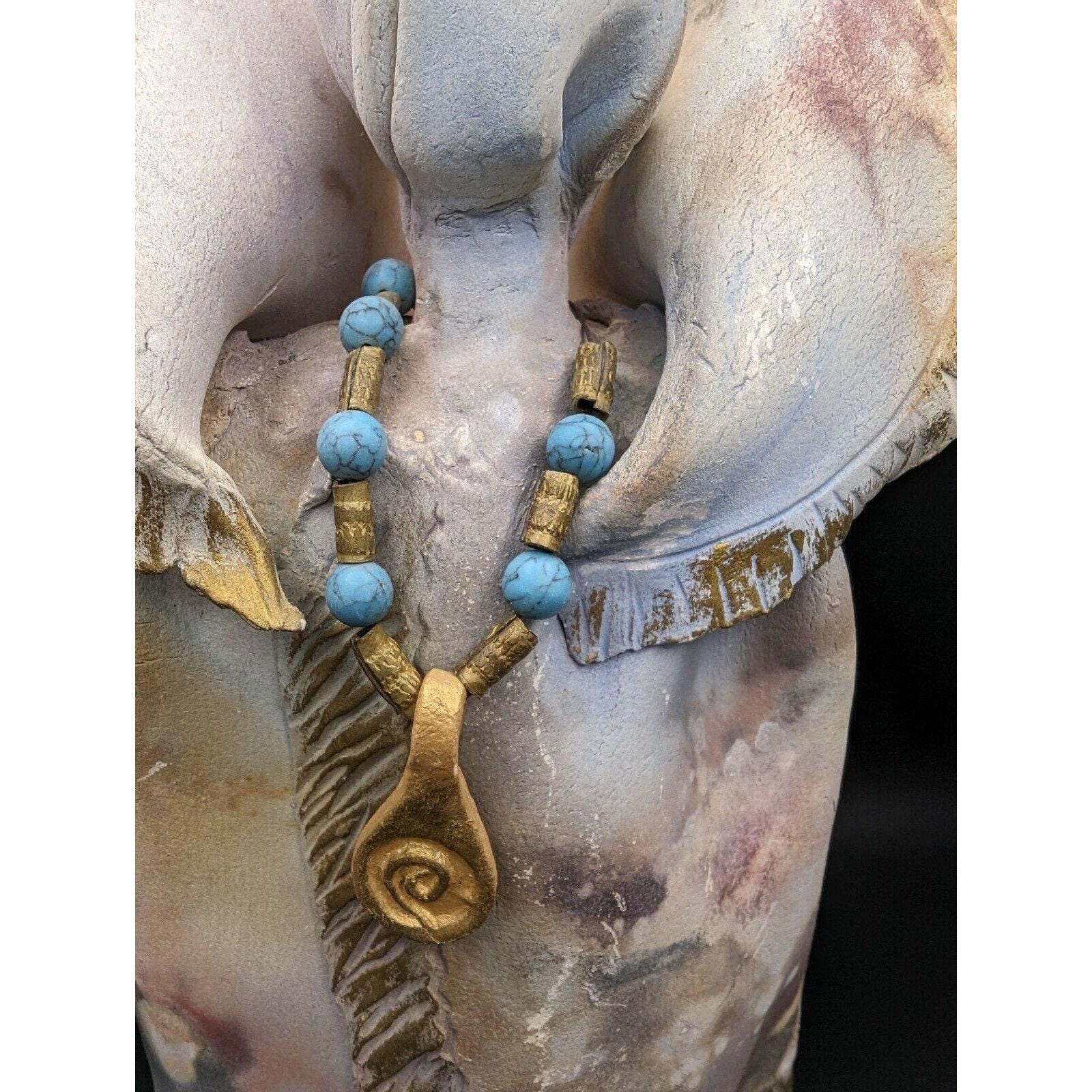 Ancient Wisdom Naked Raku Sculpture Southwest Tribal Queen Studio Art ...