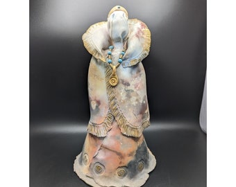 Antica saggezza Raku nuda Scultura Southwest Tribal Queen Studio Art Pottery