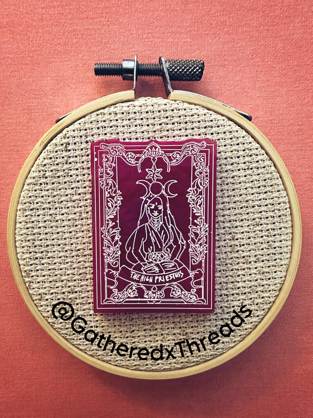High Priestess Tarot Card Needle Minder Etsy