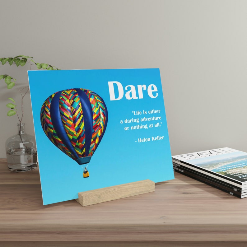 Bold and Inspirational Gallery Board With Stand. Lovely Photo Etsy