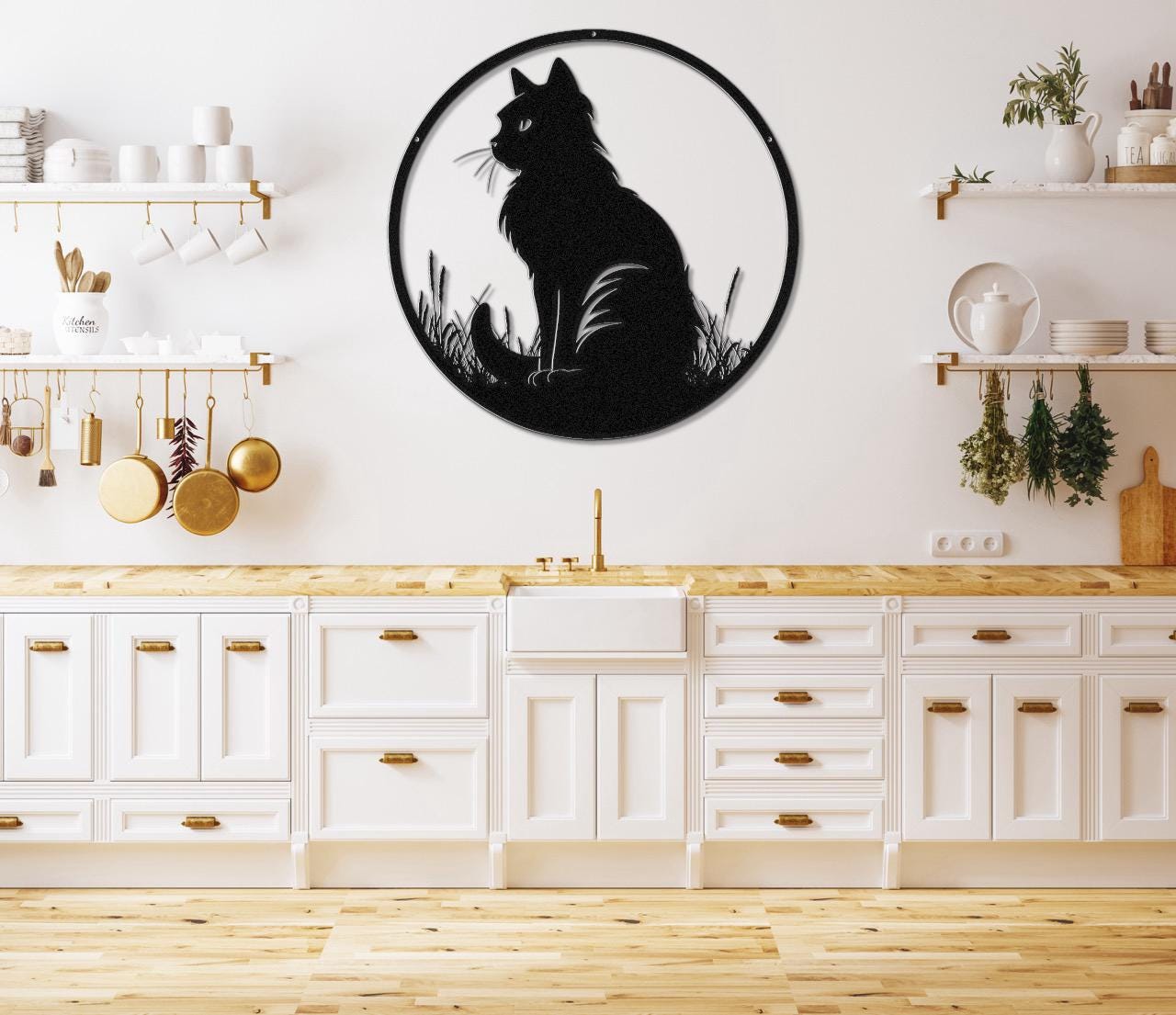 Charming Metal Art Sign for Cat Lovers - HoMEOWner Decor