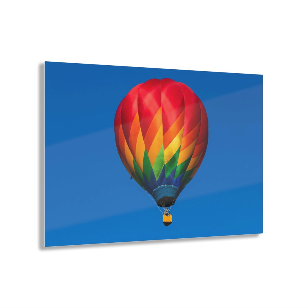 Hot Air Balloon Picture Wall Art Acrylic Photo Print Wall Decoration