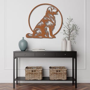Metal Golden Retriever Wall Art-Dog Lover Gift-Golden Retriever Laser Cut Metal Sign-Goldie Wall Art- Indoor Outdoor Dog Art-Puppy Nursery