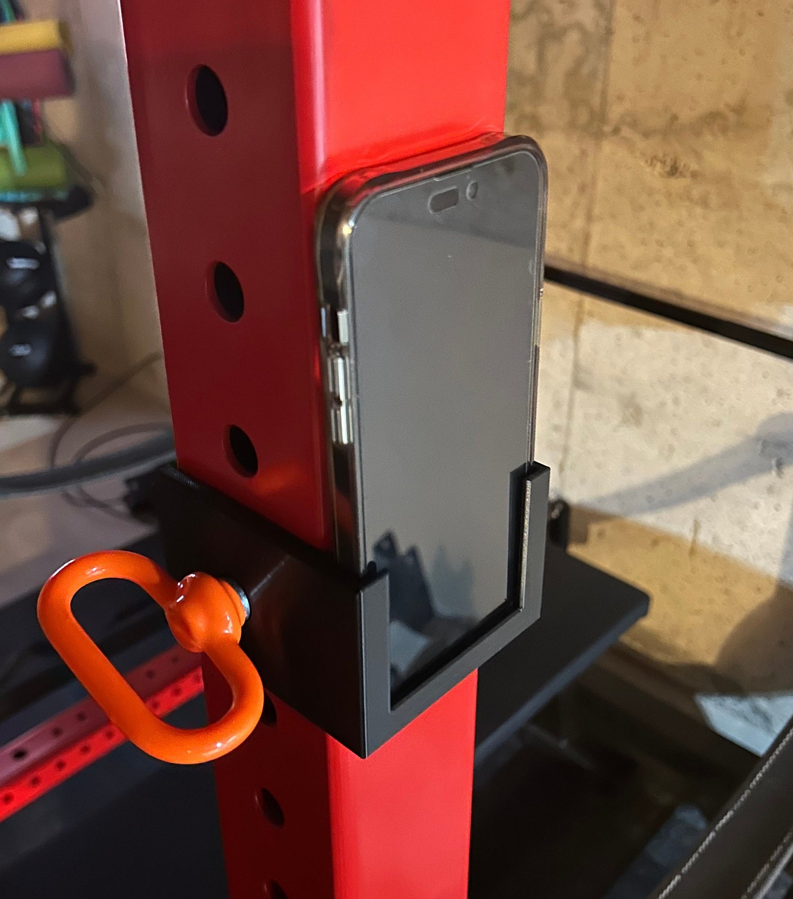 Phone Holder for 3x3 Squat/power Rack (fits Rogue Monster Lite) - FREE ...