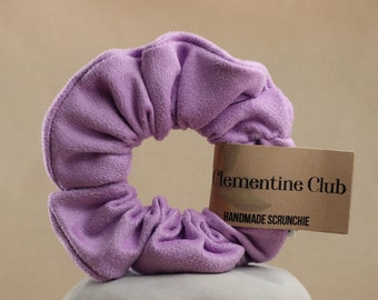 Violet Faux Suede Hair Scrunchie | Suede Scrunchies | Purple Scrunchies