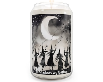 In Shadows We Gather Candle, Ritual Candle, Sacred Space Candle, Altar Candle, Reflection Candle, Spiritual Candle