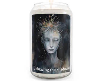 Embracing the Shadows Candle, Ritual Candle, Sacred Space Candle, Altar Candle, Spiritual Candle, Feminine Decor