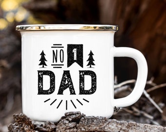 Fathers Day Mug, Enamel Mug, Camping Mug, Fathers Day Gift, Gift for Dad, Gift for him, Gift for husband, Picnic Mug, Fathers Day
