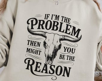 Western Music Sweatshirt, Longhorn Skull, Country Concert Hoodie