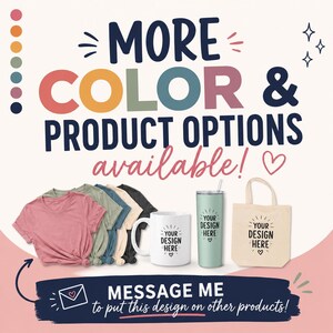 May include: A collection of customizable products including five t-shirts in various colors, a white ceramic mug, a tall light green tumbler with a straw, and a beige canvas tote bag. Each item features the text "YOUR DESIGN HERE" with a heart icon.