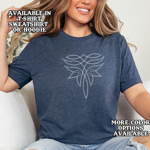 Boot Stitch Western Tee, Trendy Rodeo Shirt