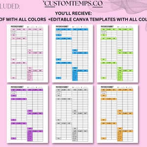 Weekly Budget Tracker Template Printable Paycheck Tracker Budget Weekly Budget Tracker Template Printable Paycheck Tracker Budget