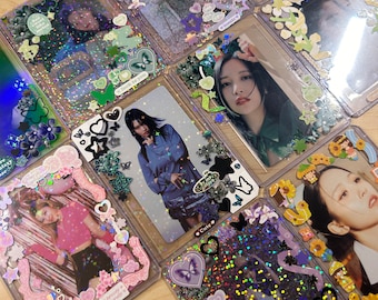 Pre-Made Photocard Toploaders | Decorated Toploaders | Photocard Toploaders | Kpop Photocard Holder
