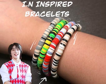 Stray Kids Bracelet | Stray Kids I.N Inspired Bracelets | SKZ I.N Inspired Bracelet | Kpop Clay Bead Bracelets