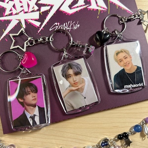 Portachiavi Stray Kids / Portachiavi SKZ / Portachiavi con foto Kpop / Portachiavi con foto bifacciale