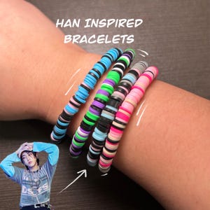Stray Kids Bracelet | Stray Kids Han Inspired Bracelets | SKZ Han Inspired Bracelet | Kpop Clay Bead Bracelets