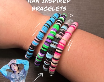 Stray Kids Bracelet | Stray Kids Han Inspired Bracelets | SKZ Han Inspired Bracelet | Kpop Clay Bead Bracelets