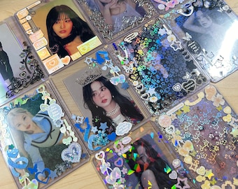 Pre-Made Photocard Toploaders | Decorated Toploaders | Photocard Toploaders | Kpop Photocard Holder