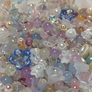Angelic Bead Soup - Aesthetic bead and charm mix for crafting, jewelry making, and more!