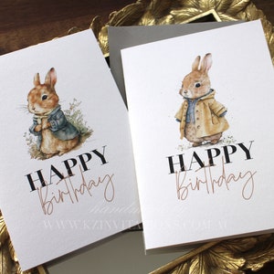 BIRTHDAY CARDS - Bunny Edition