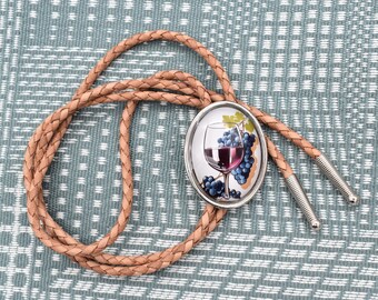 Wine Bolo Tie