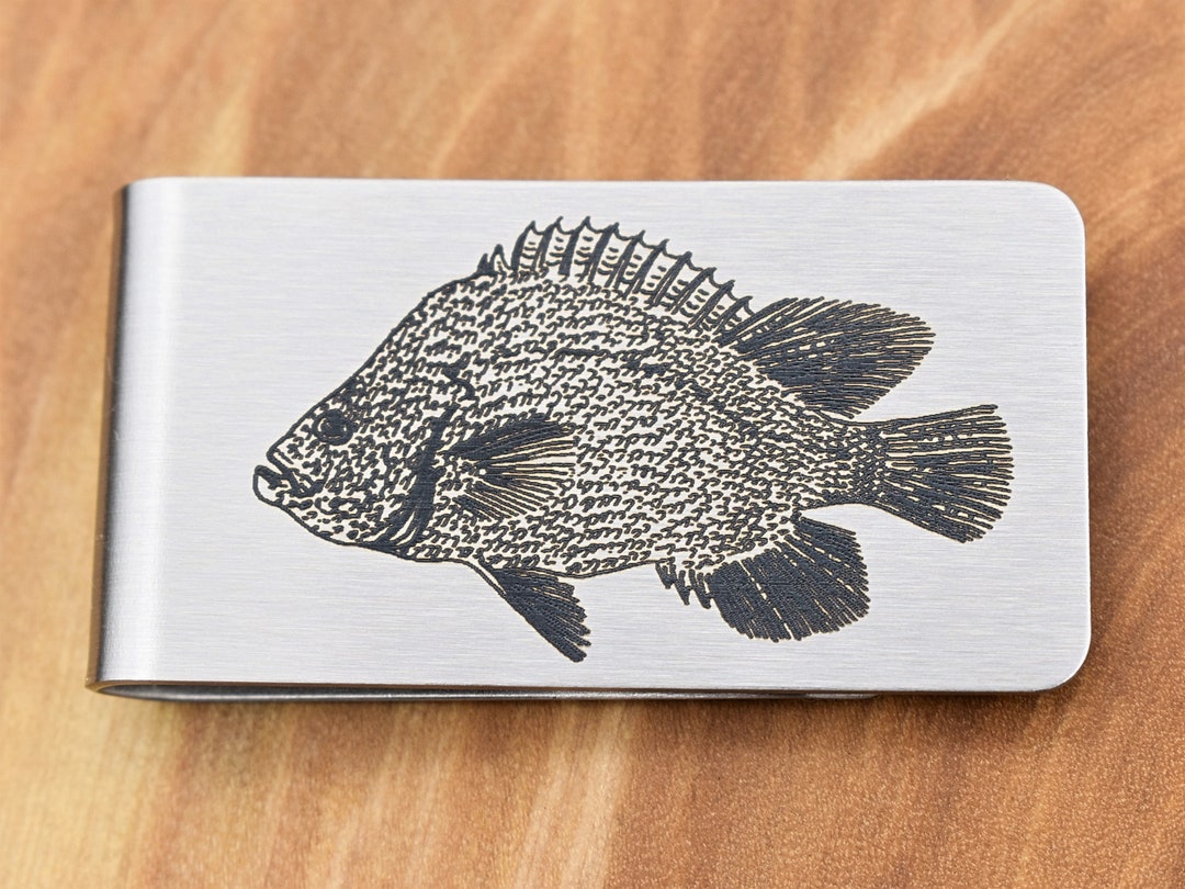 Tripletail Fish Money Clip Engraved Stainless Steel Etsy