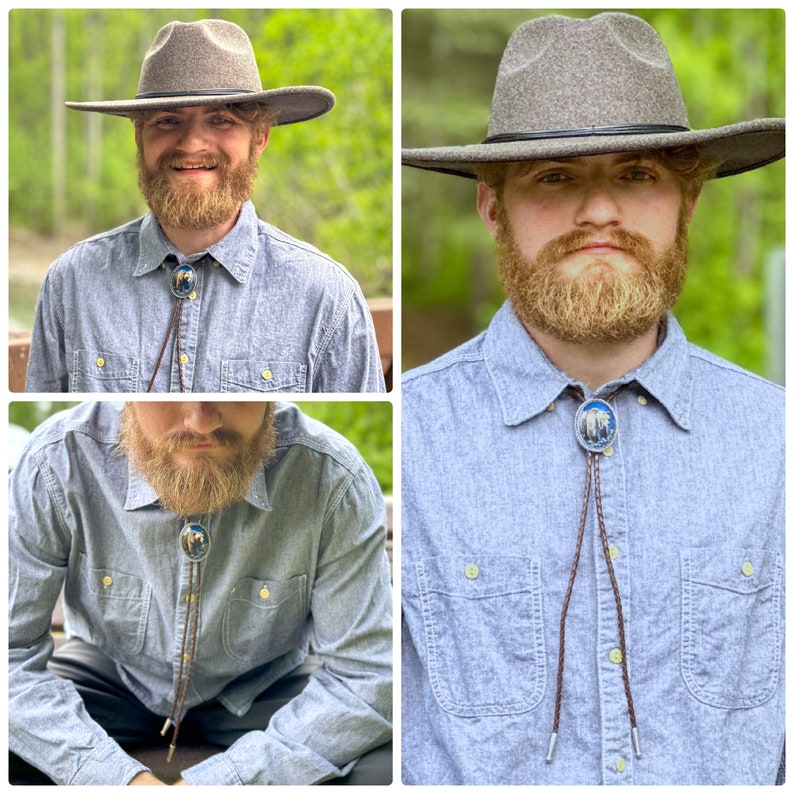 Brown Bear Blueberry Bolo Tie ~ Choice of Cord Colors & Length Brown ...