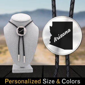 US States Bolo Ties - Made with from Stainless Steel