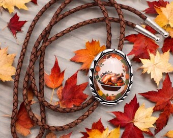 Thanksgiving Cooked Turkey Bolo Tie