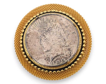 Bolo Tie Bezel Slide Clasps for Silver Dollars 38mm DIY Project (coin not included)