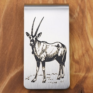 Oryx Money Clip - Engraved Stainless Steel