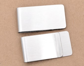Wholesale Money Clips - Stainless Steel laser engravable blanks in bulk quantities