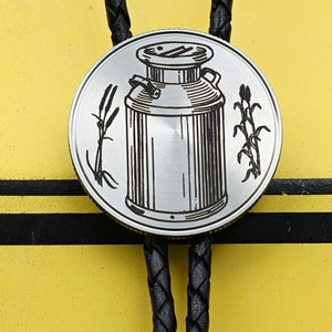 Milk Can Dairy Bolo Tie